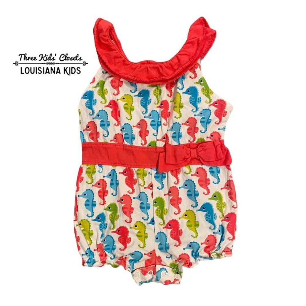 Nursery Rhyme 18m Seahorse Bubble Romper